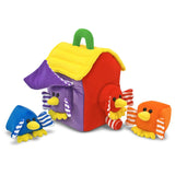 Melissa & Doug Bird House Shape Sorter Soft Baby and Toddler Toy With Handle