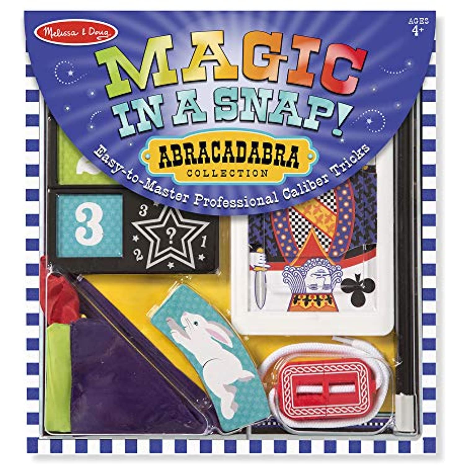 Melissa & Doug Deluxe Magic Set & Magic in a Snap! Abracadabra Magic Tricks Set