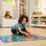 Melissa & Doug Floor Puzzle USA Map, Under The Sea, Safari Puzzle (3 Pack)