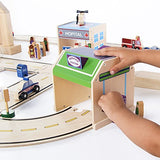 Guidecraft Wooden Vehicle Collection Set of 12 - Kids Toys