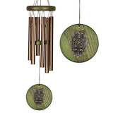 Woodstock Habitats Wind Chime, Green, Owl