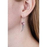 Woodstock Angel Wing Earrings, Light Rose- Rainbow Maker Collection