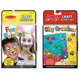 Melissa & Doug On the Go Craft Activity Sets - Face Painting and Clay Creations
