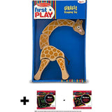 Melissa & Doug Giraffe Grasping Toy: First Play Series + Free Scratch Art Mini-Pad Bundle [30700]