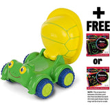 Melissa & Doug Tapper Dump Truck Toy: Sunny Patch Outdoor Play Series + FREE Scratch Art Mini-Pad Bundle [67478]