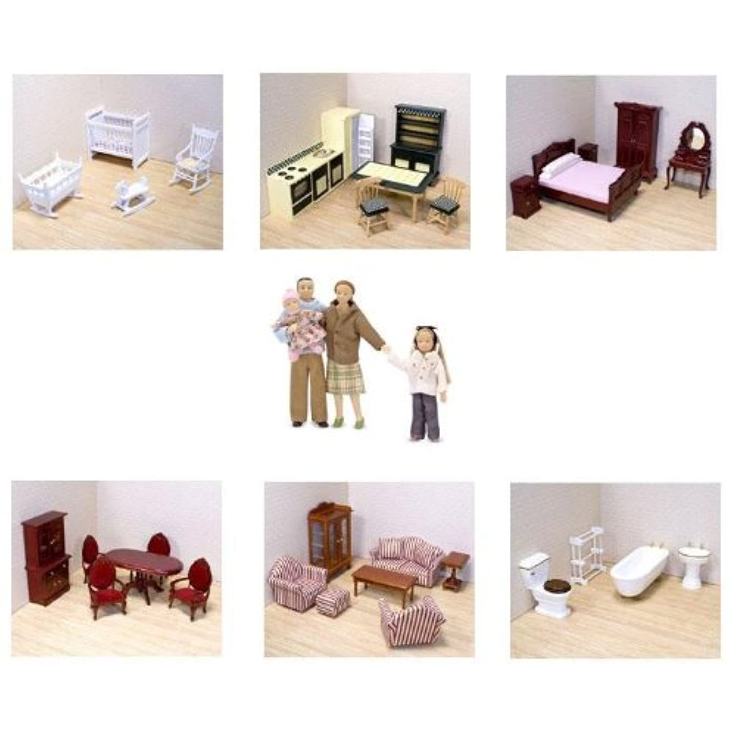 Melissa & Doug Doll Family and Furniture Sets