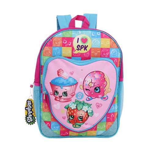 Shopkins Cordura Backpack with Heart Pocket, Pink, 16