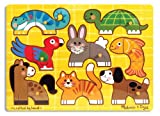 Melissa & Doug Pets Mix'n Match Wooden Peg Puzzle
