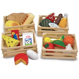 3 Item Bundle: Melissa and Doug 271 Food Groups and 4077 Pantry Wooden Play Food + Free Activity Book