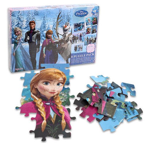 Disney 8 Different Sized Puzzles In One (8 Pack)