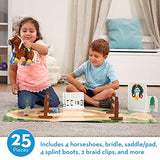 Melissa & Doug Train & Jump Horse Show Play Set with Plush Stuffed Animal (25 Pieces)