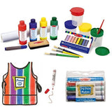 Melissa & Doug Easel Accessory Set, Smock and Dry Erase Markers