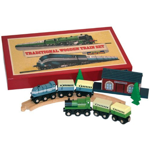 Perisphere and Trylon Traditional Wooden Train Set RG-10157
