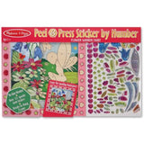 Melissa & Doug Flower Garden Fairy: Peel & Press Sticker by Number Series & 1 Scratch Art Mini-Pad Bundle (04299)