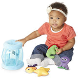 Melissa & Doug Deluxe Fishbowl Fill & Spill Soft Baby Toy with Flip Fish Toy