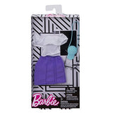 Barbie Fashions Complete Look Ruffle Top & Purple Skirt Set