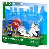 Brio World - 33861 Police Motorcyclist | 3 Piece Toy for Kids Ages 3 and Up