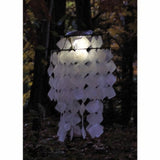 Woodstock Chimes SCWD Asli Arts Collection Capiz Solar Chime, White Diamond