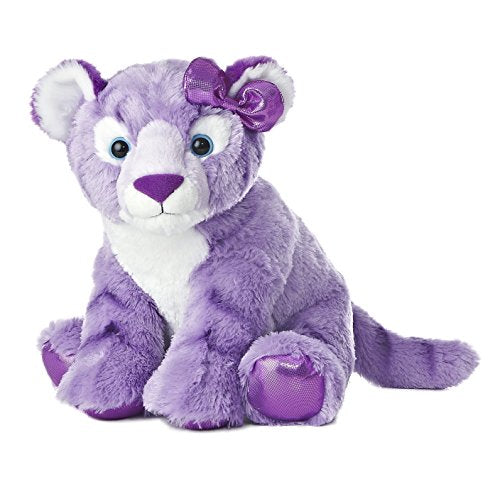 Aurora World Girlz Nation Purple Tiger Plush, 12"