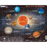 Larsen Puzzles Solar System Children's Educational Jigsaw Puzzle - 70 Piece Tray & Frame Style Puzzle - Exclusive Premium Hand Made Puzzles - Imported from Norway