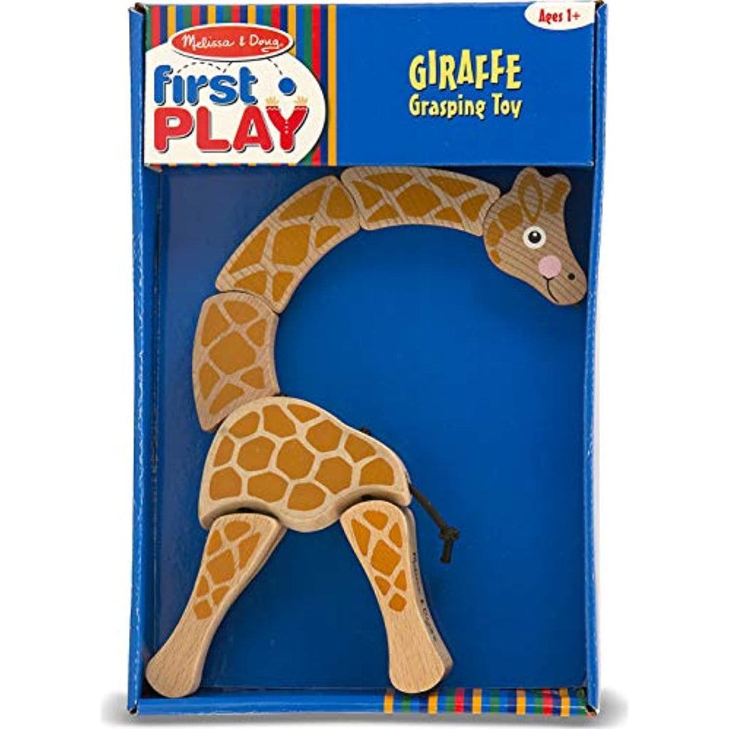 Melissa & Doug Giraffe Grasping Toy: First Play Series + Free Scratch Art Mini-Pad Bundle [30700]