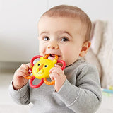 Fisher-Price Take & Teethe Lion 3M+ Yelllow Orange Rattle Toy