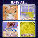 Thames & Kosmos Crystal Growing: Glow-in-The-Dark Science Kit | 12 Experiments, Ages 10+ | Learn About Crystallization | Grow Crystals & Crystal Geodes The Glow in The Dark | 32-Page Manual