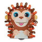 Melissa & Doug Loop It! Safari Puppets Beginner Craft Kit  Lion and Monkey Felt Hand Puppets, 40 Loops
