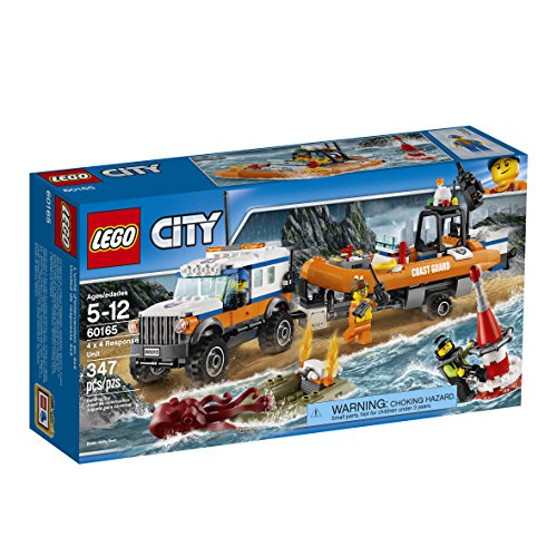 LEGO City Coast Guard 4 X 4 Response Unit 60165 Building Kit 347 Piece