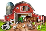 Melissa & Doug Busy Barn Shaped Floor Puzzle