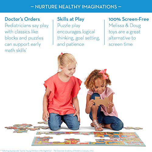 Melissa & Doug Natural Play 35pc Giant Floor Puzzle - ABC Animals