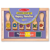 Melissa & Doug Stamp Set Bundle Happy Handles and Deluxe Happy Handles