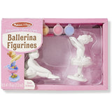 Melissa & Doug Ballerina Figurines: Decorate-Your-Own Kit + FREE Scratch Art Mini-Pad Bundle