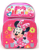 Minnie Mouse Deluxe Girls' 3D 16" Large Pink Backpack