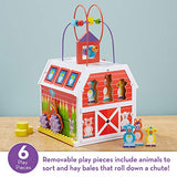 Melissa & Doug Wooden Activity Barn with Bead Maze