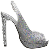 Touch Ups Women's Cupid Platform Pump,Silver,6 M US