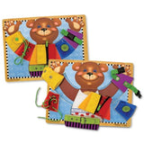Melissa & Doug Bear Theme Basic Skills Board + Free Scratch Art Mini-Pad Bundle [37846]