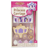 Melissa & Doug Princess Carriage Decorate-Your-Own Kit + Free Scratch Art Mini-Pad Bundle [95198]
