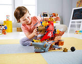 Fisher-Price Imaginext Shark Bite Pirate Ship, Roll from one swashbuckling adventure to the next with this pirate ship playset featuring shark biting action!