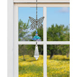 Woodstock Chimes CFBU Butterfly Woodstock Crystal Fantasy-Rainbow Maker Collection, 10-Inch Long
