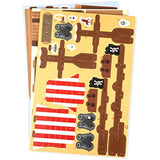 Melissa & Doug Pirate Ship: 3D Puzzle & Playset in One & 1 Scratch Art Mini-Pad Bundle (09045)