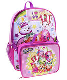 Shopkins 16" Large Backpack with Detachable Lunch Box Bag