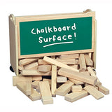 Guidecraft Block Cart - Rolling Toy Cart & Chalkboard, Kids Block & Toy Storage Unit - Kids Furniture