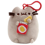 GUND Pusheen Snackable Chips Cat Plush Stuffed Animal Backpack Clip, Gray, 5"