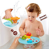 Yookidoo Bath Toy - Musical Duck Race with Auto Fountain, Water Pump, and 4 Racing Ducks