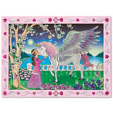 Melissa & Doug Mystical Unicorn: Peel & Press Sticker by Number Series + Free Scratch Art Mini-Pad Bundle [42963]