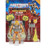 Masters of the Universe Origins Deluxe He-Man 5.5-in Action Figure, Battle Character for Storytelling Play and Display, Gift for 6 to 10-Year-Olds and Adult Collectors