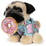 GUND Doug The Pug Donut Dog Stuffed Animal Plush, 9"