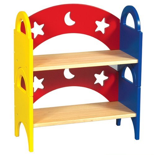 Guidecraft Moon and Stars Stacking Book Shelf