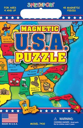 Create-A-Scene Magnetic Playset - USA Puzzles